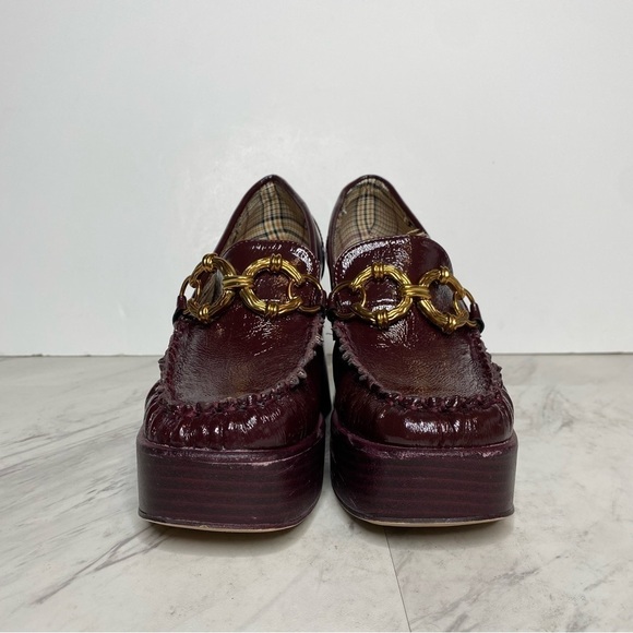 Circus Sam Edelman Susie Dark Burgundy Platform Loafer Pump 6M - Picture 2 of 15